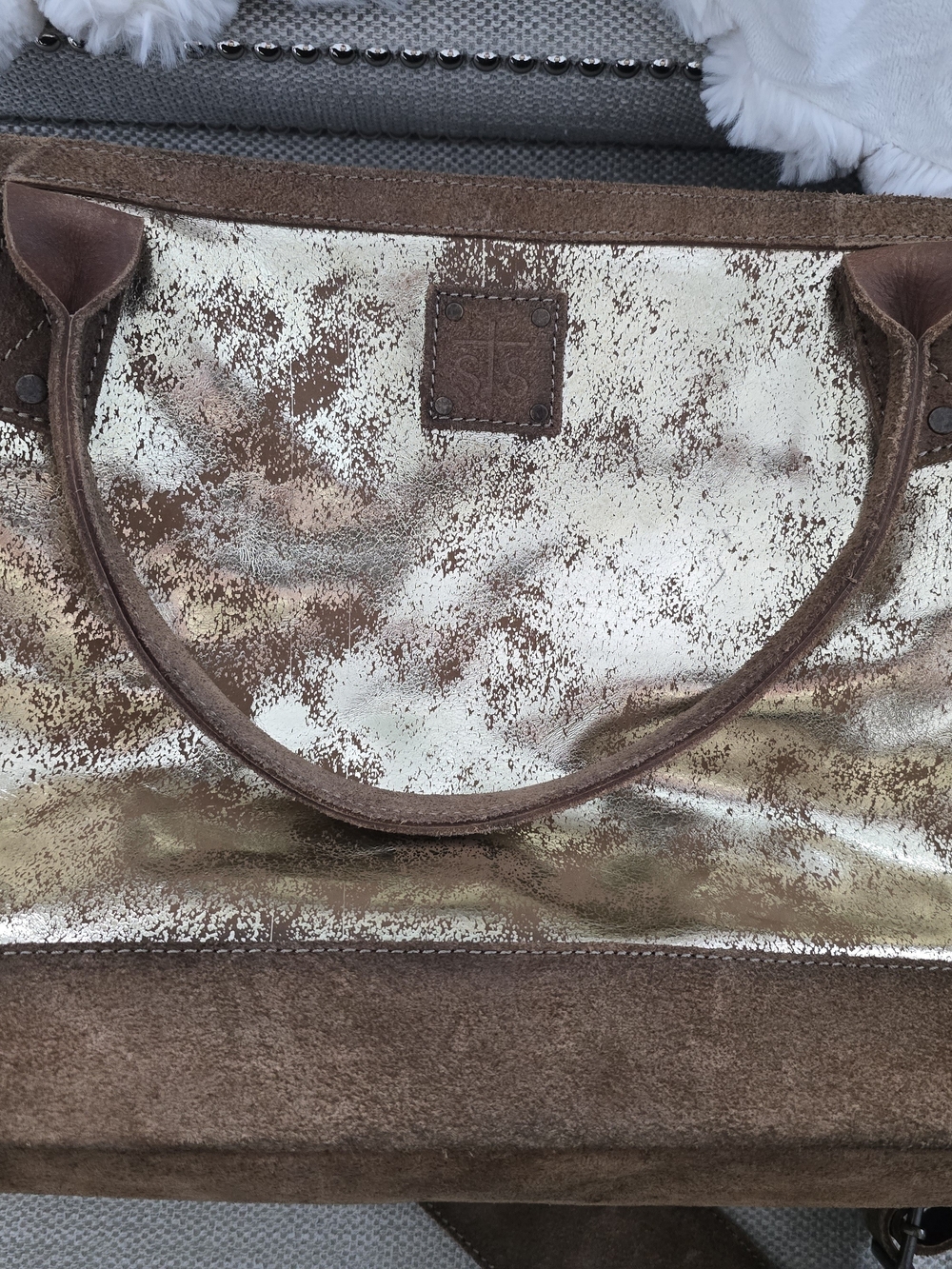 STS Ranchwear Metallic Bronze/Tan Travel Tote View 2